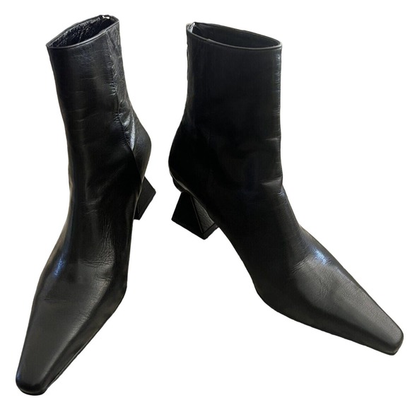 YUUL YIE Amoeba Glam‎ Heel Boots Black Size US 9.5 EUC 41 EXCELLENT - Picture 1 of 13
